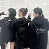 Kvinnors hoodies kpop y2k två gånger japan misamo turné berör inte långärmad unisex sweatshirt zip-up lös printe pullover rock överdimensionerad