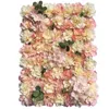 Dekorativa blommor 40x60 cm Artificial Flower Wall Dahlia Bakgrundsdekoration Rad Pografi Bröllop