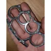 Four Finger Self Defense Buckle Tiger Hand Brace Fist Zinc Alloy Material Durable and D-19 R1RV