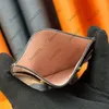 7a Top Designers Plånböcker Kvinnor Män äkta läderkort Holdermynt Pursar Plånböcker Pocket Single Pickla Pock Key Pouch Holder Pengar Kort Mynt Purse med originallåda