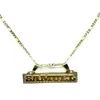 Anpassat namn halsband Personliga smycken guldhänge trender rostfritt stål barhalsband för mänkvinnor gåva 240119