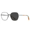Солнцезащитные очки VKYEE, женские большие оправы, похромные очки для чтения с защитой от синего света, персонализируемые рецептурные очки для близорукости и дальнозоркости PFD3053
