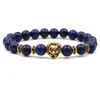 Charm armband naturliga sten lapis lazi armband pärlor reiki helande meditation energimän armband släpp leverans smycken armband dhwqm