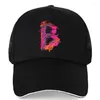 قبعات الكرة لعبة البيسبول رجال المرأة قبعة مخصصة النمط الأسود للرجال غطاء القماش snapback رسالة طلاء طباعة تصميم الشاحنة شبكة 2024