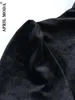 Женские куртки 2024, винтажная черная бархатная укороченная куртка в стиле стимпанк в стиле ретро, готическая короткая женская вечеринка с длинным рукавом, болеро, викторианское пальто, корсет