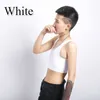 Frauen Shapers Casual Sportswear Brust Brust Binder Trans Crop Top Flache Stretch Body Shaping Schnalle Schwarz Tank Tops