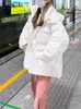 Trenchs de femmes Syiwidii Green Parkas Manteau Femmes Veste d'hiver Automne 2024 Mode coréenne Vestes surdimensionnées Casual Épaissir Chaud Y2K