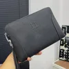 Famoso sinal de transporte designer masculino senha bloqueio bolsa bolsa marca francesa moda masculino envelope bolsas carteira luxo couro genuíno titular do cartão de crédito clipe saco