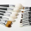 Shinedo Powder Matte Black Color Soft Goat Hair Makeup Brushes High Quality Cosmetics Tools Brochas Maquillage 240123