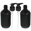 Dispensador de sabão líquido 2 pcs 500ml Black Matte Shampoo Chuveiro Loção