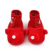 First Walkers CitgeeWinter Christmas Infant Boys Girls Snow Boots Cartoon Santa Warm Baby Walking Shoes