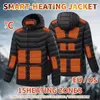 Racing Jackets Heated Jacket Men Women Winter Warm USB Heating Coat Smart Thermostat Clothing Waterproof Outdoor