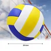 Siatkówka 1 szt. Miękka i łatwa do noszenia nieprzepuszczalna plaża PVC zewnętrzna piłka treningowa 240119