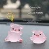 Figurine decorative Kawaii Mini 2 cm Resina Cartoon Pig Miniature Terrario Colorato Scrapbook Artigianato Accessori per la decorazione della casa