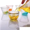 Tekoppar värmebeständig glas tecup japansk te kung fu drinkware 25 ml 35 ml 40 ml kreativ kopp droppe leverans hem trädgård kök, din dhvwe