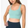 Yoga LU-010 Sports Bra Cross Back Sexy Women Intelders Roofroof Running Lu Bra Workout Gym Cloths wo h High igh