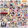 Keychains Anime Luxiem Luca Shu Ike Vox Mysta Sticker Cosplay Söt Cartoon Family Portrait Motorcykeltelefon Lime Gifts