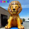 Lion gonflable géant de décoration d'événement en gros de 8 mH (26 pieds) avec l'impression polychrome, animal de bande dessinée publicitaire personnalisé pour le spectacle de fête