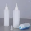 Butelki do przechowywania 100/200/250/1000 ml plastikowego soku dla zwierząt pojemność kroplania górna czapka tatuaż pojemniki na pigment