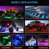 Venta al por mayor de populares luces modificadas de atmósfera de 24 LED de fabricantes, luces decorativas para automóviles y motocicletas de vacaciones, iluminación duradera de luces altas