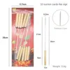 أدوات 10pcs الشواء الفولاذ المقاوم للصدأ شواء Skewer عصا القابلة لإعادة الاستخدام شواء أسياخ كباب الحديد لتخيم في الهواء الطلق طبخ النزهة