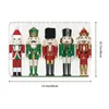 Merry Christmas Nutcrackers Doormat Mat Anti-Slip Nutcracker Soldier Doll Gift Kitchen Bathroom Living Room Rug Carpet 40*60cm 240129