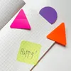 160/200 folhas coloridas transparentes notas pegajosas adesivos escrevendo blocos de notas de papel papelaria escolar material de escritório