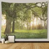 Landscap Boom Bos Tapijt Muur Opknoping Kamer Hoom Decor Hippie Boho Grote Stof Slaapkamer Esthetische Doek Deken 240127