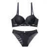 TERMEZY Hollow Out Bh Set Sexy Franse Lingerie Push Up Beha Verzamelen Ondergoed Lage Taille Slipje Voor Vrouwen