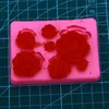 Formy do pieczenia Róże w kształcie kremowej kremowa kremowa guma do akcesoriów do krainy mastyjnej