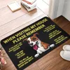 Carpets Peeking Dog Jack Russell Terrier Front Door Mat Anti-Slip Outdoor Waterproof Doormat Kitchen Balcony Entrance Rug Carpet