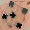 Van Four Leaf Clover Pulseira Charme 6 cores Pulseiras Bangle Chain 18K Ouro Ágata Shell Madrepérola para Mulheres Meninas Jóias de Casamento presentes