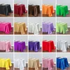 Table Cloth 10pcs/lot Rectangle Solid Tablecloth Satin Overlays Wedding Christmas Party Banquet Home Decor Dining Cover