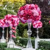 can sell flower ball)Oversized goblet acrylic vase wedding bouquet Road lead hotel table flower stand decoration Reversible Trumpet Flower vases 444