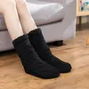 Damen-Socken für den Innenbereich, rutschfest, Thermo-Winter-warme Bodensocke, dicker, mit Baumwolle gefütterter Fleece-Teppich, flauschig, Weihnachten