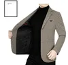 Hommes d'affaires blazers occasionnels vestes hommes costumes à carreaux manteaux haute qualité homme printemps mince taille 4XL 240124