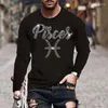 Men's T Shirts High Quality Luxury Shirt Men Fashion Designer Rhinestone Constellation T-shirts Casual Streetwear Tops