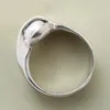 Klusterringar geometriska enkla pärlor skivfärg hoop ring för kvinnor bröllop engagemang presentsmycken smycken