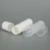 Bouteilles de stockage vides de 15g, blanc clair, vert clair, rond, Tube de rouge à lèvres à haut volume, bâton anti-sudorifique en plastique solide, 50 pièces