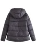 Trench da donna Donna Parka Cappotto invernale con cappuccio Giacca 2024 Piumino spesso Imbottitura in cotone Traf trapuntato