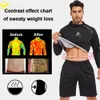 LAZAWG Giacca da sauna per uomo Perdita di peso Top Sudore Brucia grassi Fitness Abbigliamento sportivo Maniche lunghe Dimagrante Sottile Palestra Body Shaper 240129