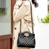 Xiaoxiangfeng Lingge Big Bag New Large Capacity Handheld Tote Bag Single Shoulder Crossbody Bag Women's Commuter Bag