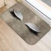 Carpets Eyelash Printed Pattern 40 60cm Kitchen Entrance Door Mat Coral Velvet Carpet Doormat Indoor Floor Mats Anti-Slip Rug 48022-2