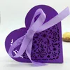 Present Wrap 50 PCS Hollow Wedding Candy Box Sweet Boxe Luxury Party Supplies Creative Laser Cutting 7ZSH153