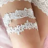 Dog Apparel 2pcs Women Garters Lace Floral Sexy For Wedding Bridal Thigh Ring Sock Leg Suspender Garter