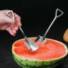 Rostfritt stål spade sked hängande salladost spade vattenmelon glass honungsskedar hotell kök bordsartiklar leveranser th1299