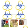Dog Collars Leashes 15/20/10/12/14/16/4/2 Pcs Dogtag Professional Pet Id Tag Sile Silencers Soft Mute Circle Ring For Cat Drop Del Dhewq
