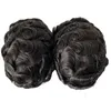 32mm Wave Indian Virgin Human Hair Systems Black Color #1B Knots Pu Toupee 8x10 Full Hud Unit for White Men