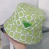 패턴 조절 가능한 고급 프라다스 모자 야구 모자 캡 파다 모자 남성 여성 PRD 모자 Casquette Femme Pra Gorras 전체 기하학적 디자이너 Sun Hats 버킷