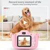 키즈 카메라 장난감 HD 디지털 비디오 소녀 만화 셀카와 32GB SD 카드 기록 생활 생일 크리스마스 선물 240131